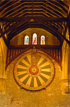 King Arthur's Round Table hanging in the Great Hall, Winchester, England, UK Stock Photo - Rights-Managed, Code: 841-02710310