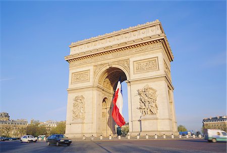 Arc de Triomphe, Paris, France, Europe Photographie de stock - Rights-Managed, Code: 841-02710401