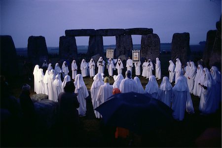 druid - Druids at Stonehenge, Wiltshire, England, United Kingdom, Europe Stock Photo - Rights-Managed, Code: 841-02710738