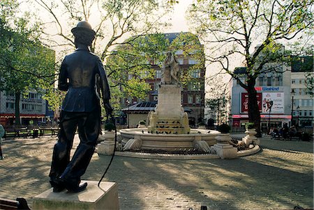 Statue de Chaplin et de Leicester Square, Londres, Royaume-Uni, Europe Photographie de stock - Rights-Managed, Code: 841-02710933