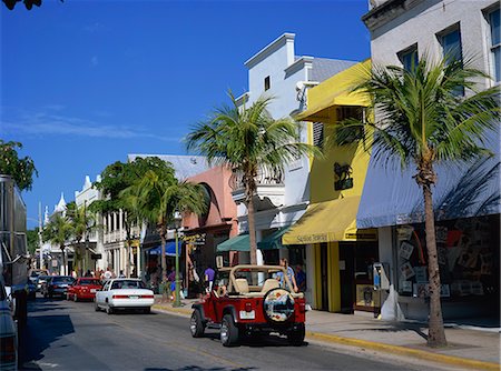 Street scene in Duval Street, Key West, Florida, United States of America, North America Stock Photo - Rights-Managed, Code: 841-02711140