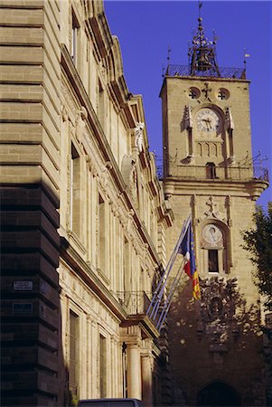 simsearch:841-03034297,k - Tour de l'Horloge and town hall, Aix en Provence, Provence, France, Europe Stock Photo - Rights-Managed, Code: 841-02711199