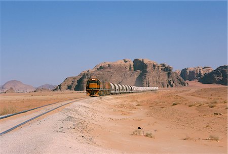 freight train - Train on railway in the desert, Shoubek, Jordan, Middle East Stock Photo - Rights-Managed, Code: 841-02712058