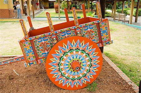 The crafts town of Sarchi famous for its decorative painting and ox carts, Central Highlands, Costa Rica, Central America Stock Photo - Rights-Managed, Code: 841-02712486