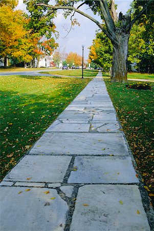 Manchester, Vermont, known for it's marble sidewalks, one of Americas oldest resorts Stock Photo - Rights-Managed, Code: 841-02712700