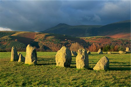 simsearch:841-07202123,k - Preshitoric archaeological site, Castlerigg Stone Circle, standing stones, with mountains beyond, near Keswick, Lake District National Park, Cumbria, England, United Kingdom, Europe Stock Photo - Rights-Managed, Code: 841-02713760