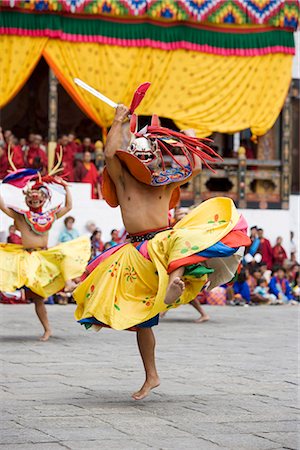 simsearch:841-05845843,k - Buddhist festival (Tsechu), Trashi Chhoe Dzong, Thimphu, Bhutan, Asia Stock Photo - Rights-Managed, Code: 841-02720822