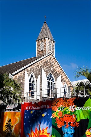 saint martin caribbean - Methodist church, Philipsburg, St. Maarten, Netherlands Antilles, West Indies, Caribbean, Central America Stock Photo - Rights-Managed, Code: 841-02721024