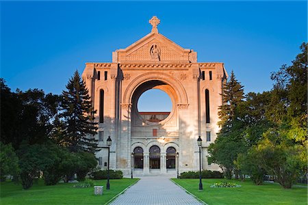St. Boniface Cathedral, Winnipeg, Manitoba, Canada, North America Stock Photo - Rights-Managed, Code: 841-02721053