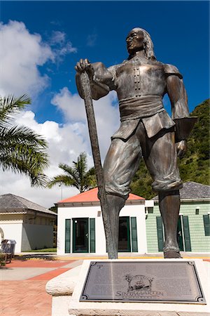saint martin caribbean - Pieter Stuyvesant statue, Whathey Pier, Philipsburg, St. Maarten, Netherlands Antilles, West Indies, Caribbean, Central America Stock Photo - Rights-Managed, Code: 841-02721242