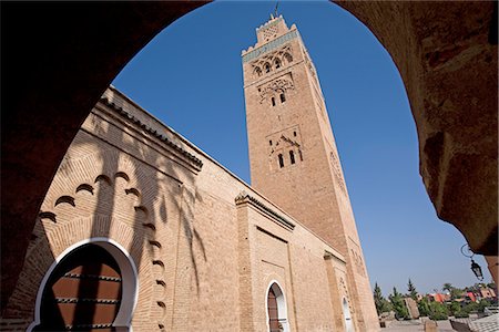 simsearch:845-02726943,k - Koutoubia tower (minaret), Marrakech, Morocco, North Africa, Africa Stock Photo - Rights-Managed, Code: 841-02721699