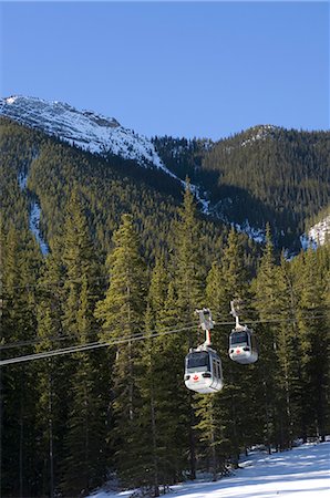 Sulphur Mountain cable cars, Banff National Park, UNESCO World Heritage Site, Rocky Mountains, Alberta, Canada, North America Stock Photo - Rights-Managed, Code: 841-02722650