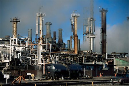 Oil refinery at Laurel, near Billings, Montana, United States of America, North America Stock Photo - Rights-Managed, Code: 841-02722935