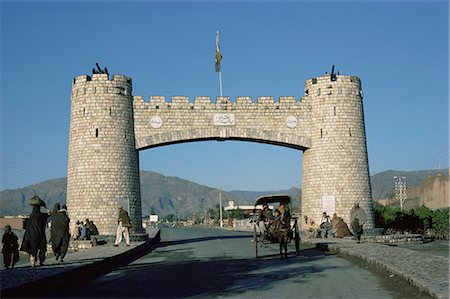 pakistan - Gate to Khyber Pass at Jamrud Fort, Pakistan, Asia Stock Photo - Rights-Managed, Code: 841-02824415