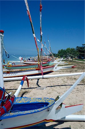 simsearch:841-02899056,k - Boats on Sanur Beach, Bali, Indonesia, Southeast Asia, Asia Stock Photo - Rights-Managed, Code: 841-02824758