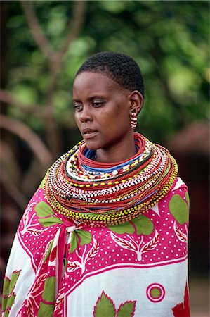 Portrait of a young Masai woman, Kenya, East Africa, Africa Stock Photo - Rights-Managed, Code: 841-02824822