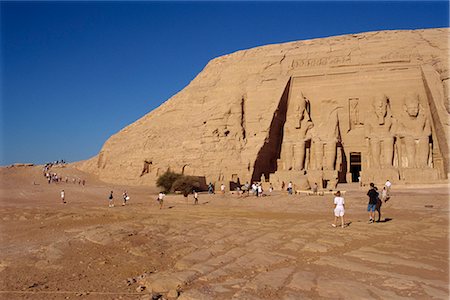 simsearch:841-03032736,k - Temple of Re-Herakhte for the pharaoh Ramses II (The Great), moved when Aswan High Dam built, UNESCO World Heritage Site, Abu Simbel, Egypt, North Africa, Africa Stock Photo - Rights-Managed, Code: 841-02826020