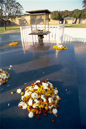 Raj Ghat, the site of Mahatma Gandhi's cremation, Delhi, India, Asia Stock Photo - Rights-Managed, Code: 841-02826066