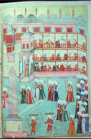 Book of the procession in honour of circumcision of Prince Mehmed, Topkapi Palace Library, Istanbul, Turkey, Europe Stock Photo - Rights-Managed, Code: 841-02830966