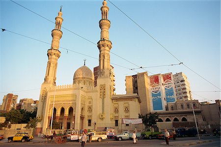 Mosque by the port entrance, Alexandria, Egypt, North Africa, Africa Stock Photo - Rights-Managed, Code: 841-02831391