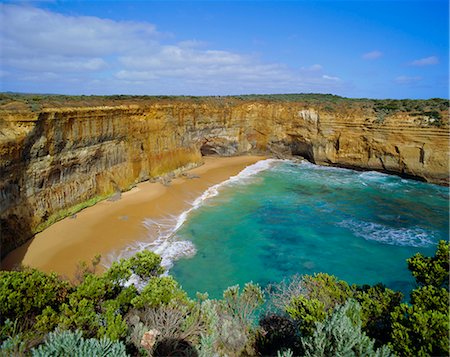 simsearch:841-02722953,k - Plage et les falaises, la Great Ocean Road, Victoria, Australie Photographie de stock - Rights-Managed, Code: 841-02832325