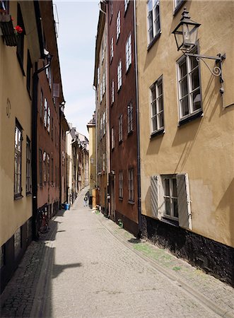 simsearch:841-02831984,k - Narrow street in Gamla Stan, Old Town, Stockholm, Sweden, Scandinavia, Europe Stock Photo - Rights-Managed, Code: 841-02832413