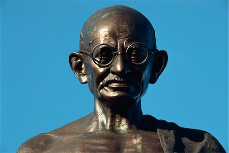 Statue of Mahatma Gandhi, Mumbai, India, Asia Stock Photo - Rights-Managed, Code: 841-02832839