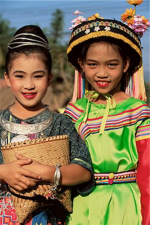 simsearch:841-02946091,k - Hmong and Lisu children in traditional dress, northern Thailand, Southeast Asia, Asia Stock Photo - Rights-Managed, Code: 841-02832904