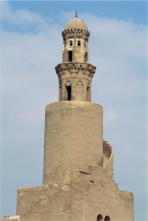 simsearch:841-02708534,k - The minaret of the Ibn Tulun Mosque, UNESCO World Heritage Site, Cairo, Egypt, North Africa, Africa Stock Photo - Rights-Managed, Code: 841-02899308