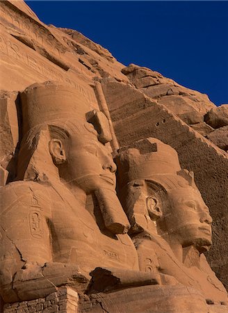 simsearch:841-03032736,k - Close-up of statues of Pharaoh Ramses II on temple at Abu Simbel, UNESCO World Heritage Site, Nubia, Egypt, North Africa, Africa Stock Photo - Rights-Managed, Code: 841-02899329