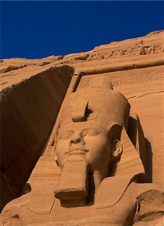 simsearch:841-03032736,k - The colossi of Ramses II, Temple of Re-Herakhte, (Sun Temple) (Great Temple of Ramses II), built for Ramses II, Abu Simbel, UNESCO World Heritage Site, Nubia, Egypt, North Africa, Africa Stock Photo - Rights-Managed, Code: 841-02899380