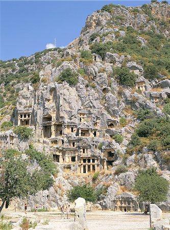 simsearch:841-03031208,k - Tombes de Lycie antique ruines, Myra, Anatolie, Turquie, Asie mineure, Asie Photographie de stock - Rights-Managed, Code: 841-02899787