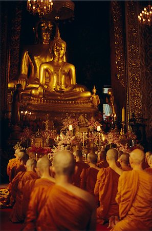 standing buddha - Temple of the Golden Buddha, Bangkok, Thailand, Asia Stock Photo - Rights-Managed, Code: 841-02900153