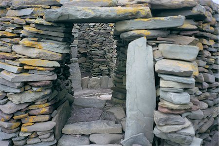 Prehistoric stone wall, Jarlshof, Shetland, Scotland, United Kingdom, Europe Stock Photo - Rights-Managed, Code: 841-02900203
