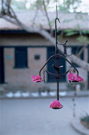 Decorative tribal metal sculpture outside a house, Ahmedabad, Gujarat state, India, Asia Stock Photo - Rights-Managed, Code: 841-02900585