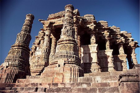 The Sun Temple of Modhera, dating from the reign of King Bhimbeu I in the 11th century, Modhera, Gujarat state, India, Asia Foto de stock - Con derechos protegidos, Código: 841-02900913