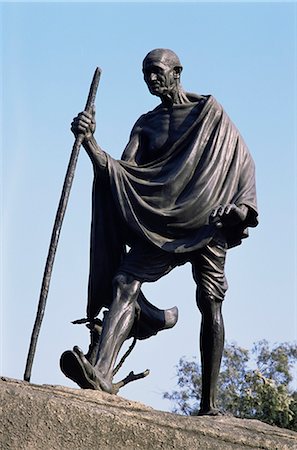 Mahatma Gandhi, The Eleven Statues, Delhi, India, Asia Stock Photo - Rights-Managed, Code: 841-02900945