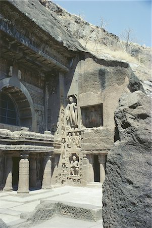simsearch:841-02718675,k - Les grottes d'Ajanta, collines de Deccan, l'état de Maharashtra, Inde Photographie de stock - Rights-Managed, Code: 841-02902098