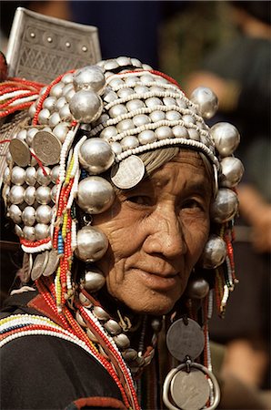 simsearch:841-02916002,k - Portrait of an Akha hill tribe woman, Chiang Rai, Thailand, Southeast Asia, Asia Stock Photo - Rights-Managed, Code: 841-02902632