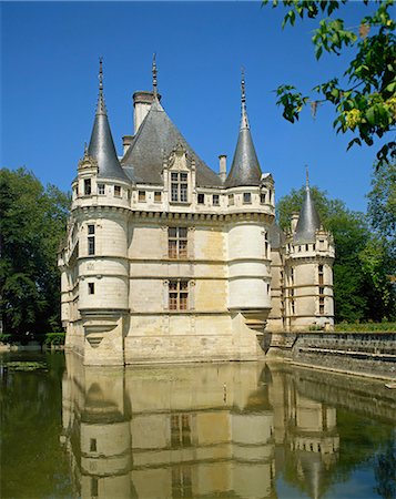 Chateau, Azay-le-Rideau, Indre-et-Loire, Loire Valley, France, Europe Stock Photo - Rights-Managed, Code: 841-02902712