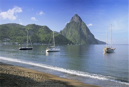 simsearch:841-02946821,k - Soufriere and The Pitons, St. Lucia, Windward Islands, West Indies, Caribbean, Central America Stock Photo - Rights-Managed, Code: 841-02902886