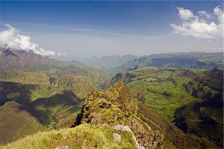 simsearch:841-02920671,k - Dramatic mountain scenery from the area around Geech, UNESCO World Heritage Site, Simien Mountains National Park, The Ethiopian Highlands, Ethiopia, Africa Stock Photo - Rights-Managed, Code: 841-02903084