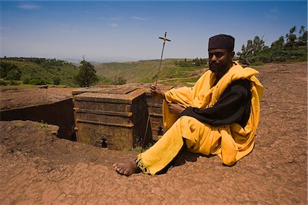 simsearch:841-02715185,k - The Sunken Rock Hewn church of Bet Giyorgis (St George), Lalibela, Northern Ethiopia, Ethiopia, Africa Stock Photo - Rights-Managed, Code: 841-02903092