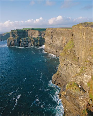 O'Brian's Tower and Breanan Mor seastack looking from Hag's Head, the Cliffs of Moher (230m cliffs), County Clare, Munster, Republic of Ireland (Eire), Europe Stock Photo - Rights-Managed, Code: 841-02903344