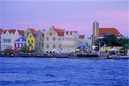 simsearch:841-02703267,k - Colonial gabled waterfront buildings, Willemstad, Curacao, Caribbean, West Indies Stock Photo - Rights-Managed, Code: 841-02903525