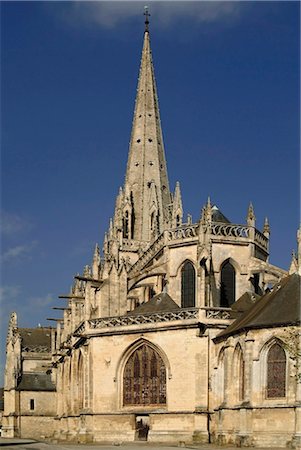 simsearch:841-03034297,k - Notre Dame de Carentan, a Romanesque and Gothic church, Carentan, Cotentin Peninsula, Manche, Normandy, France, Europe Stock Photo - Rights-Managed, Code: 841-02915283
