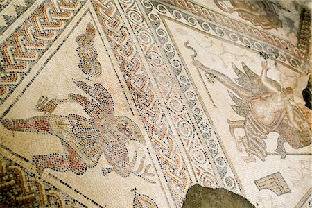 Mosaic, Chedworth Roman villa, Gloucestershire, England, United Kingdom, Europe Stock Photo - Rights-Managed, Code: 841-02916265