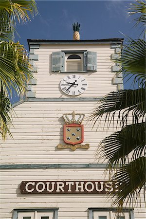 saint martin caribbean - Courthouse, Philipsburg, Dutch St. Maarten, West Indies, Caribbean, Central America Stock Photo - Rights-Managed, Code: 841-02916324