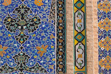simsearch:841-02944764,k - Detail of tilework on the Friday Mosque or Masjet-eJam, built in the year 1200 by the Ghorid Sultan Ghiyasyddin on the site of an earlier 10th century mosque, Herat, Herat Province, Afghanistan, Asia Stock Photo - Rights-Managed, Code: 841-02916730