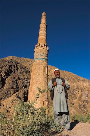 simsearch:841-02947168,k - Afghani man in front of 12th century Minaret of Jam, UNESCO World Heritage Site, Ghor (Ghur, Ghowr) Province, Afghanistan, Asia Foto de stock - Con derechos protegidos, Código: 841-02916806
